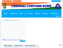 Tablet Screenshot of chennaicustoms.gov.in